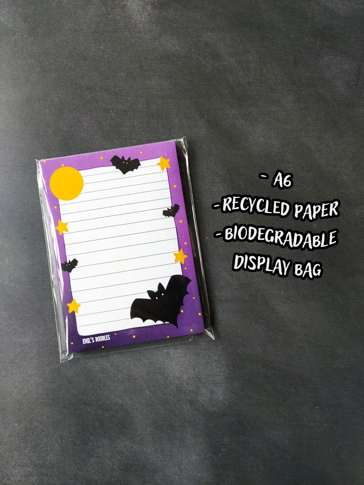 Bats Memo Pad - EmilsDoodles