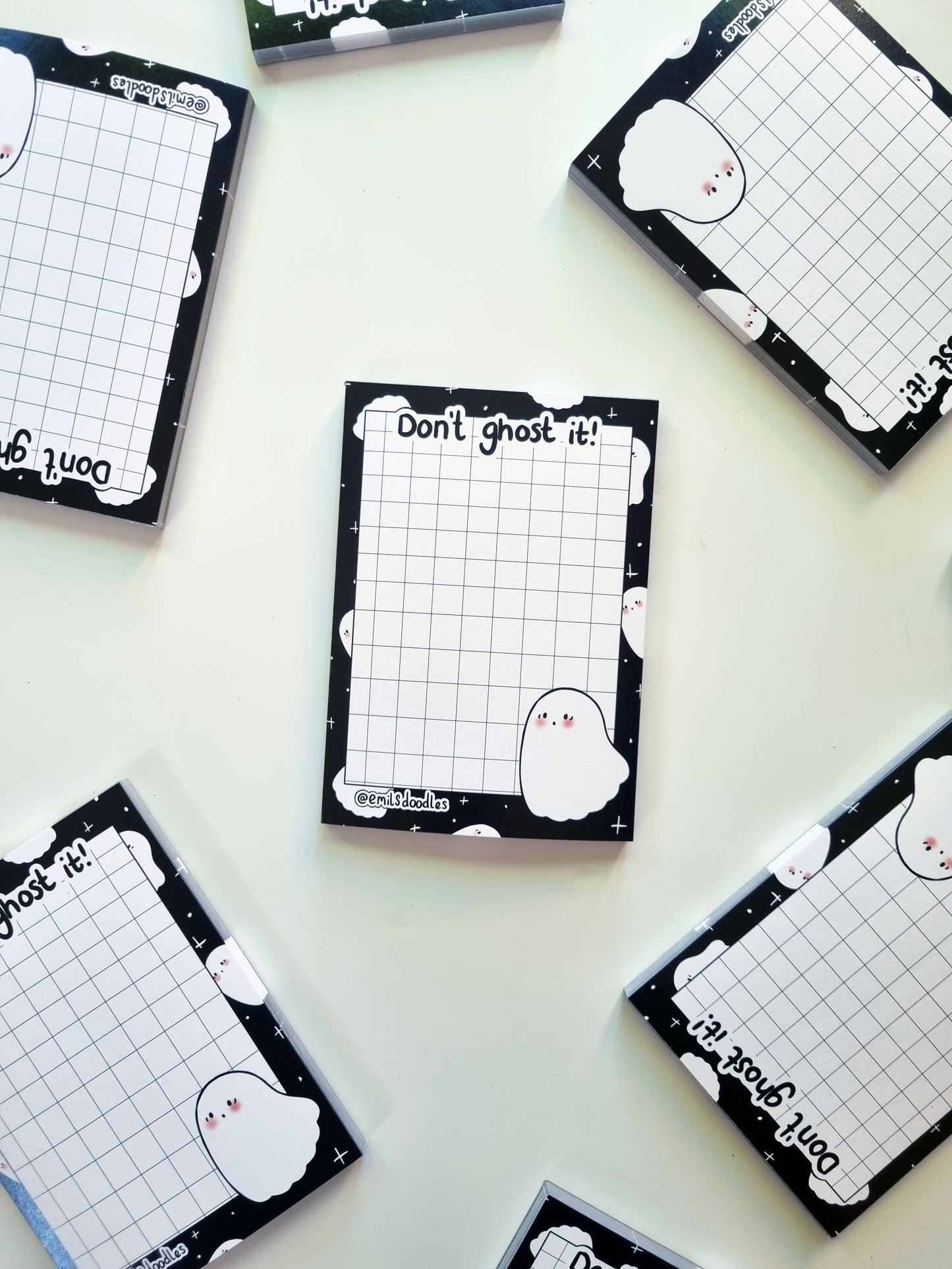 Don't Ghost It! Spooky Memo Pad - EmilsDoodles