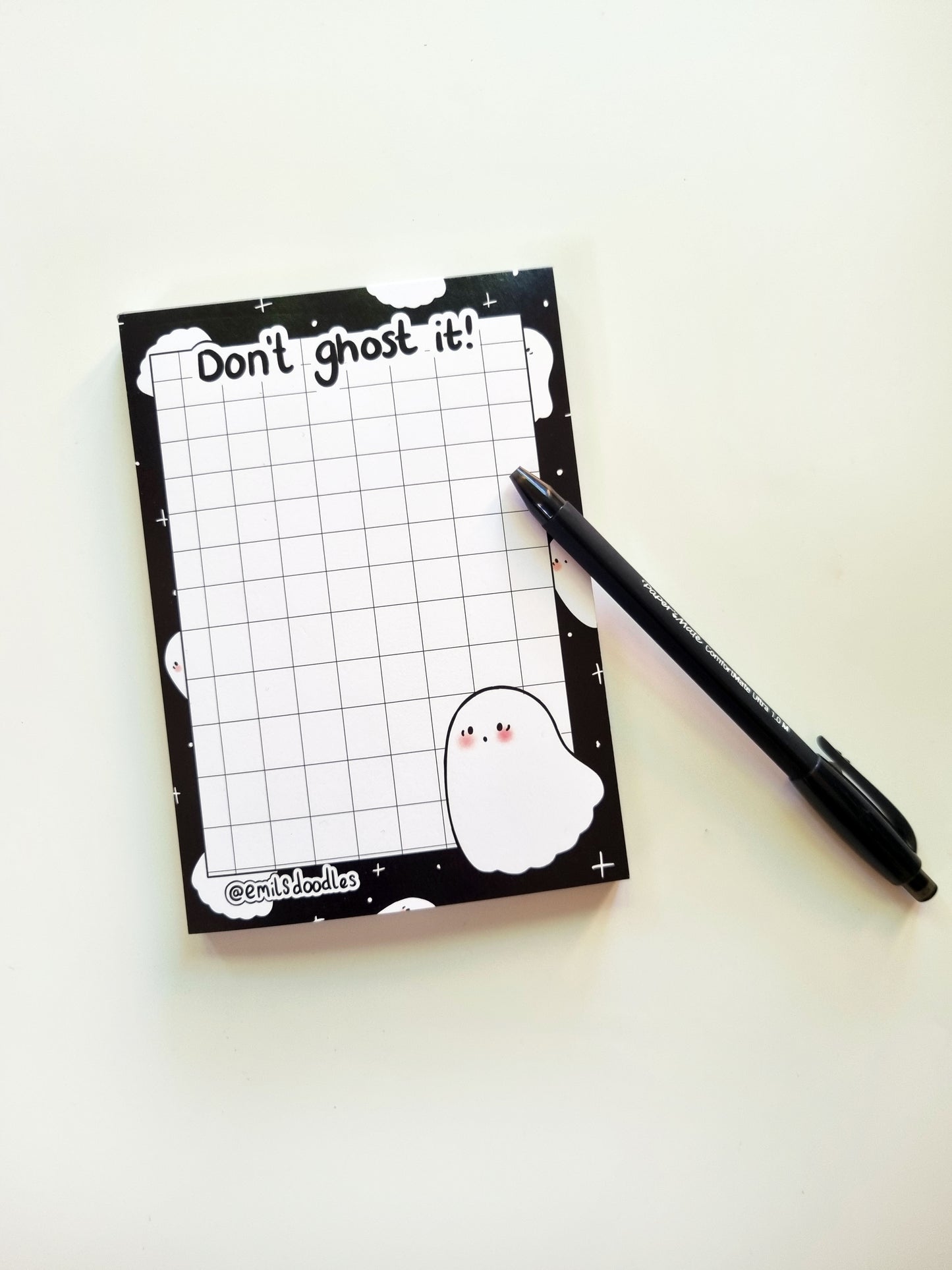 Don't Ghost It! Spooky Memo Pad - EmilsDoodles