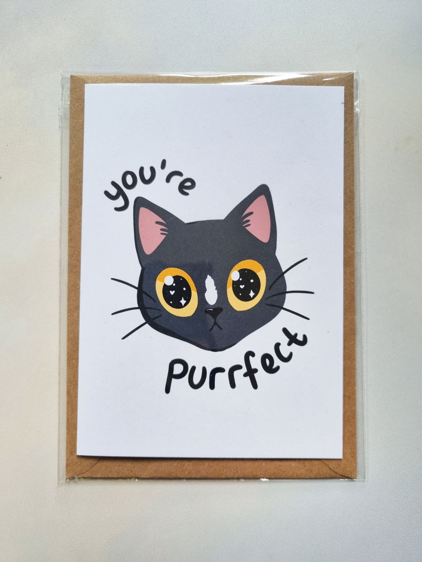 You're Purr-fect Greeting Card - EmilsDoodles