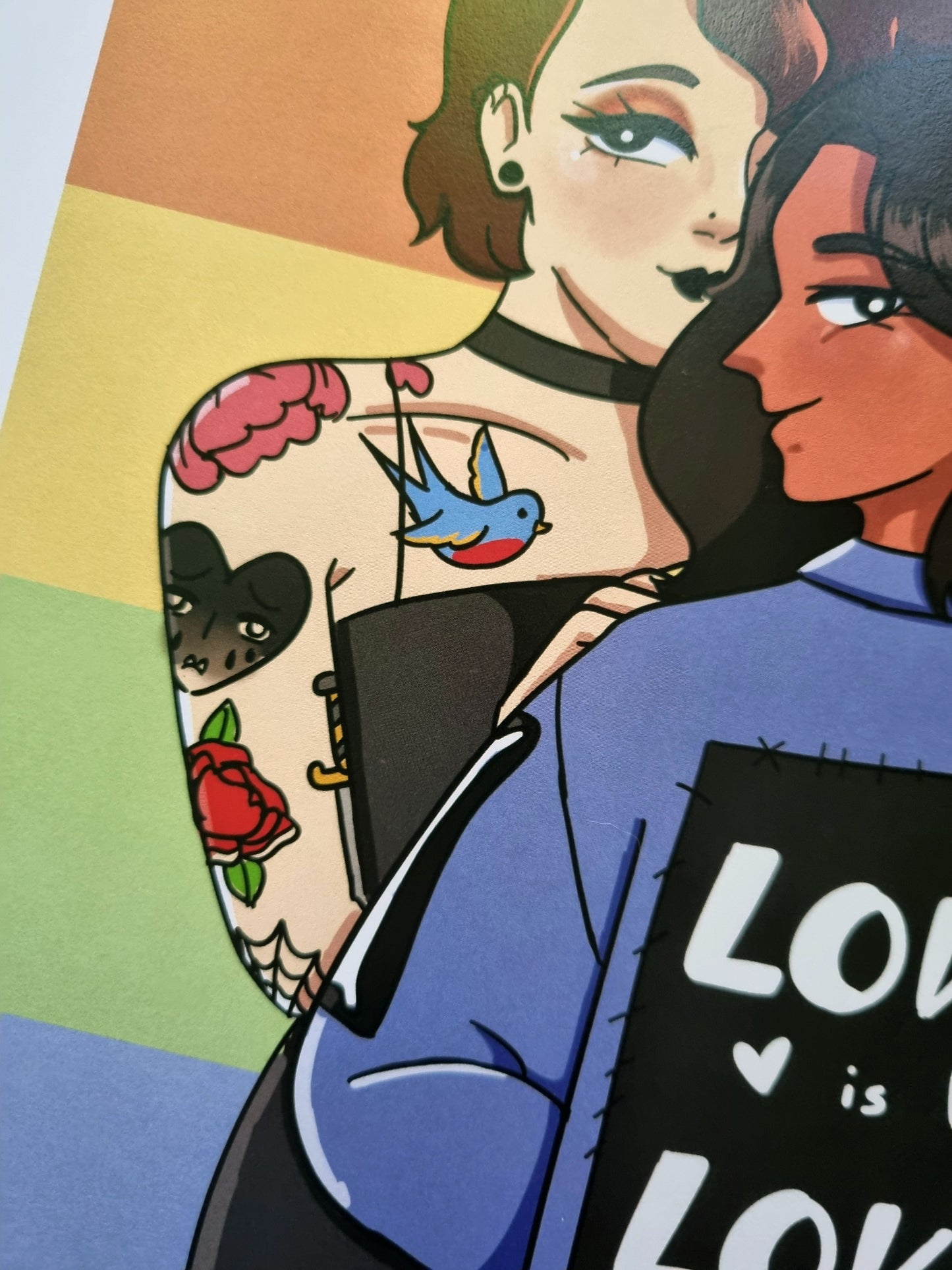 Love Is Love A4 Art Print - EmilsDoodles
