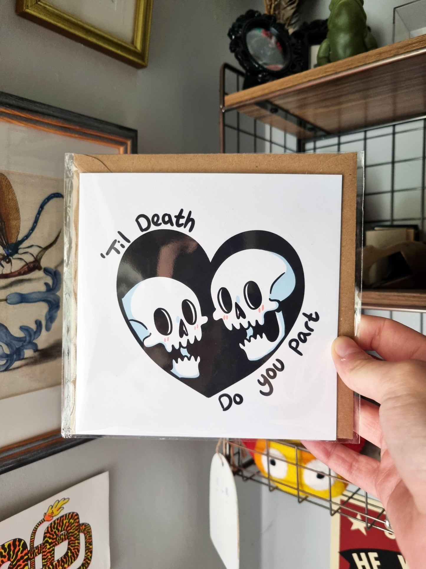 Til Death Do You Part | Goth Wedding Card - EmilsDoodles