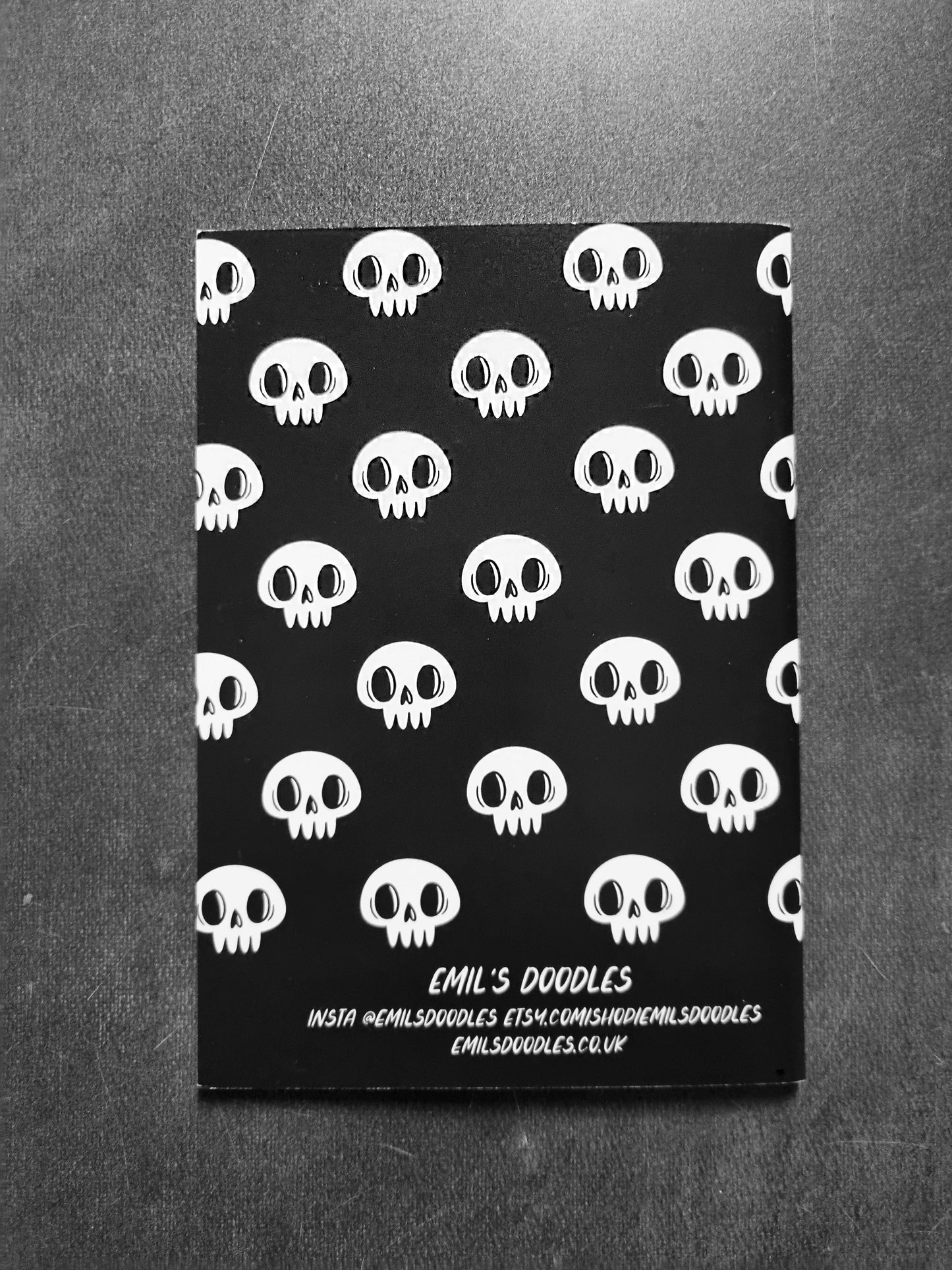 Skulls A6 Notebook - EmilsDoodles