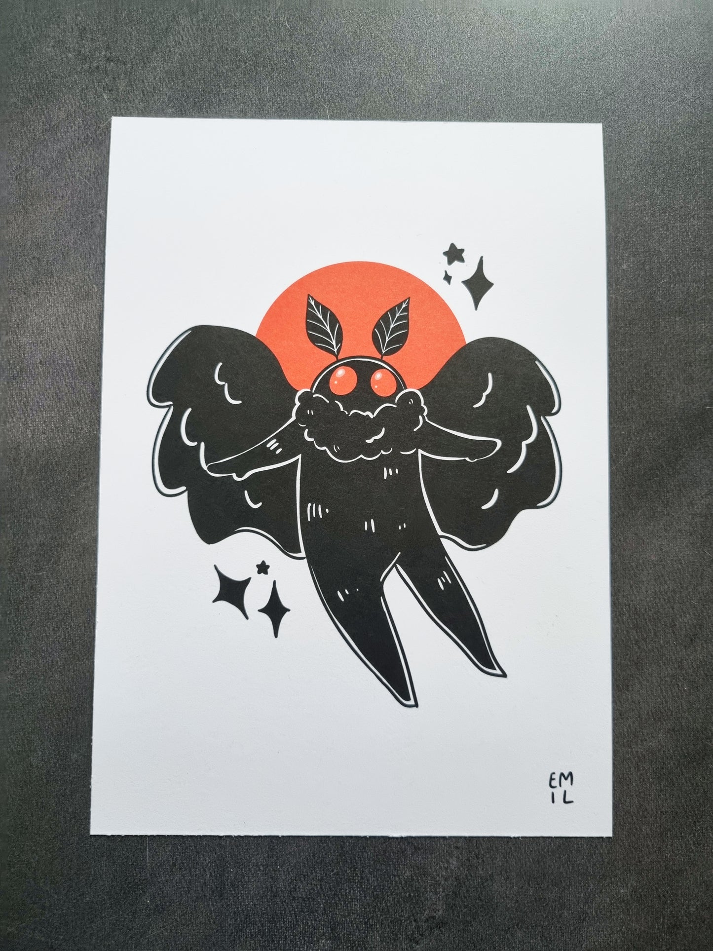 Mothman | A5 Print - EmilsDoodles