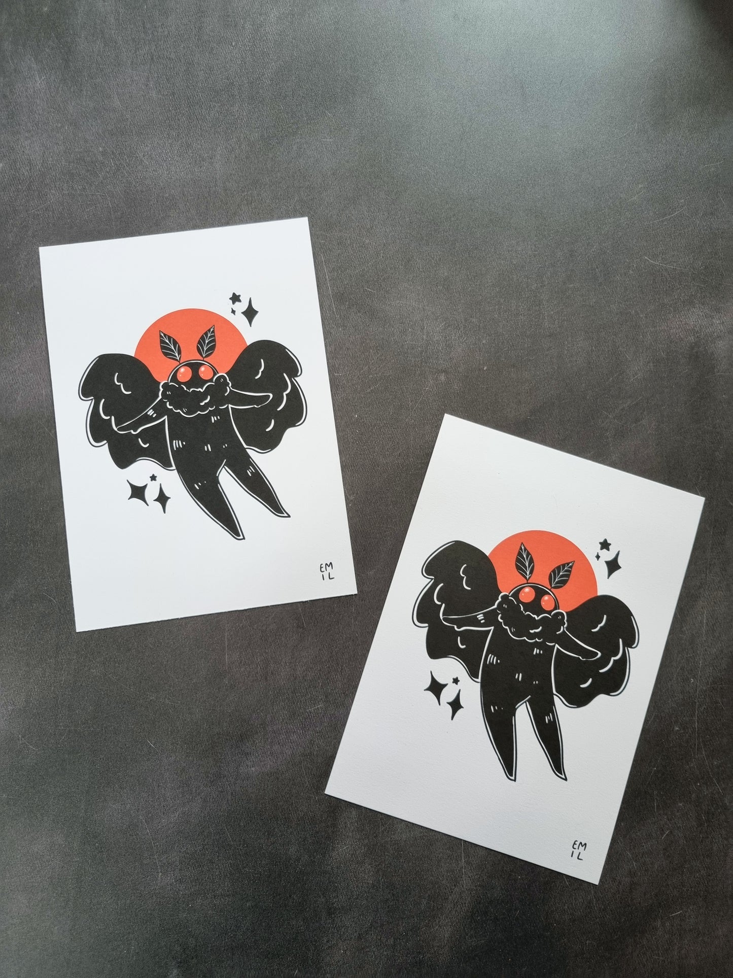 Mothman | A5 Print - EmilsDoodles