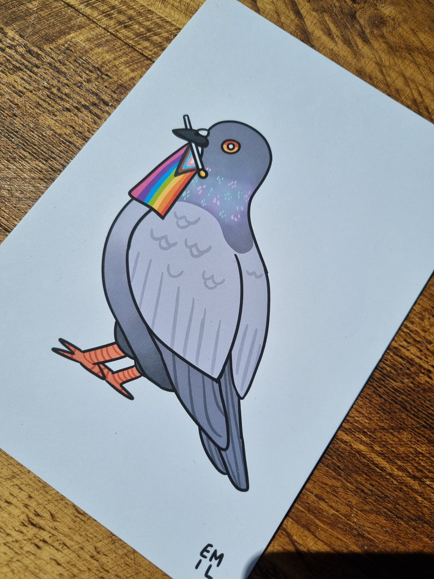 PRIDE PIGEON!! A5 Print