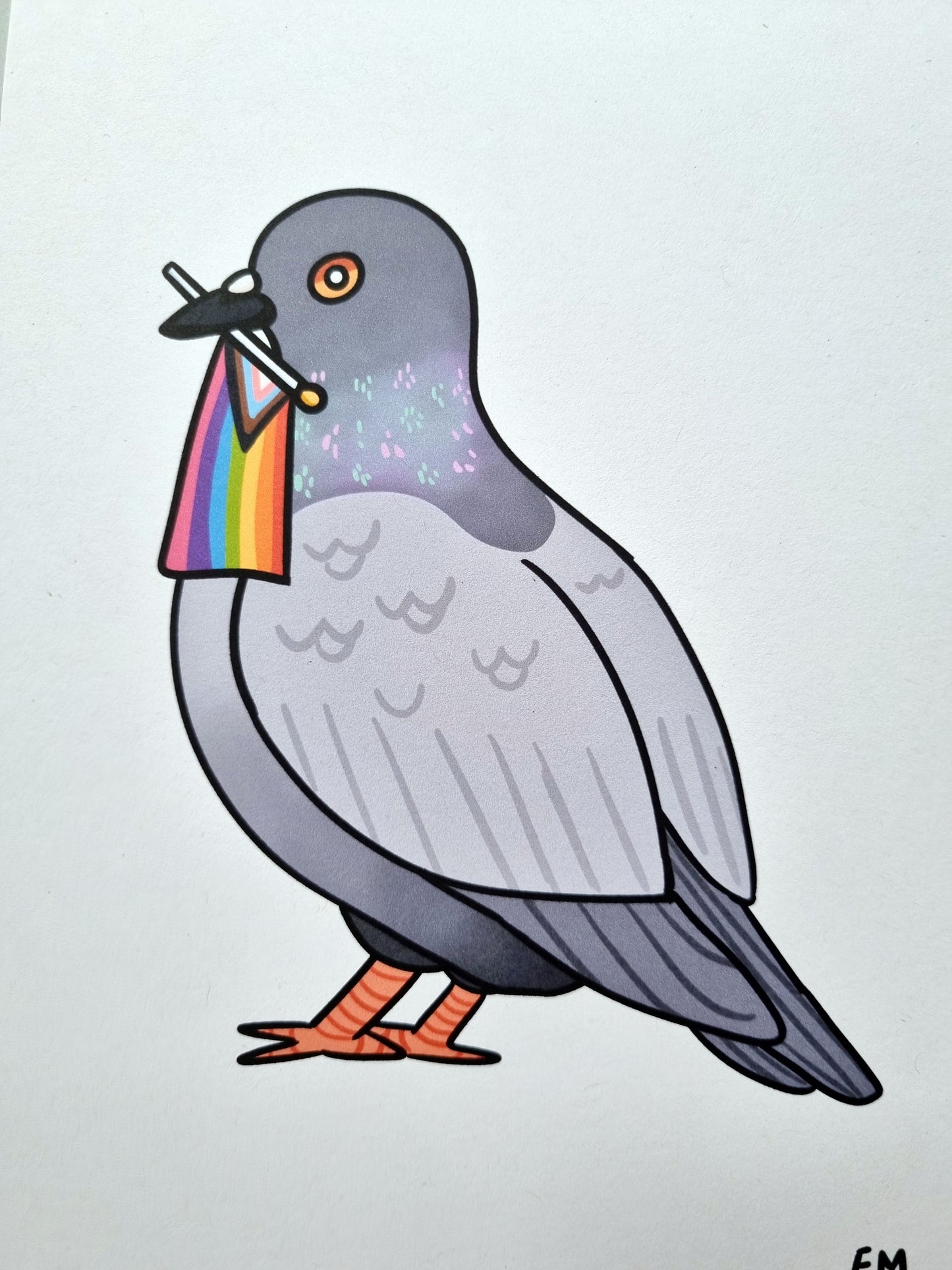 PRIDE PIGEON!! A5 Print