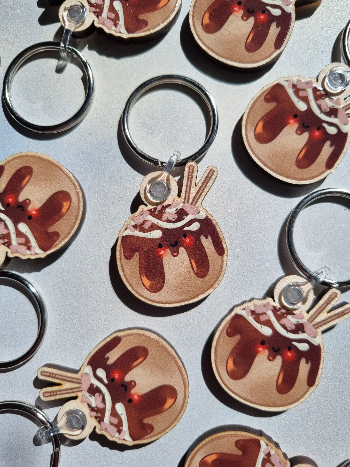 Takoyaki Keyring