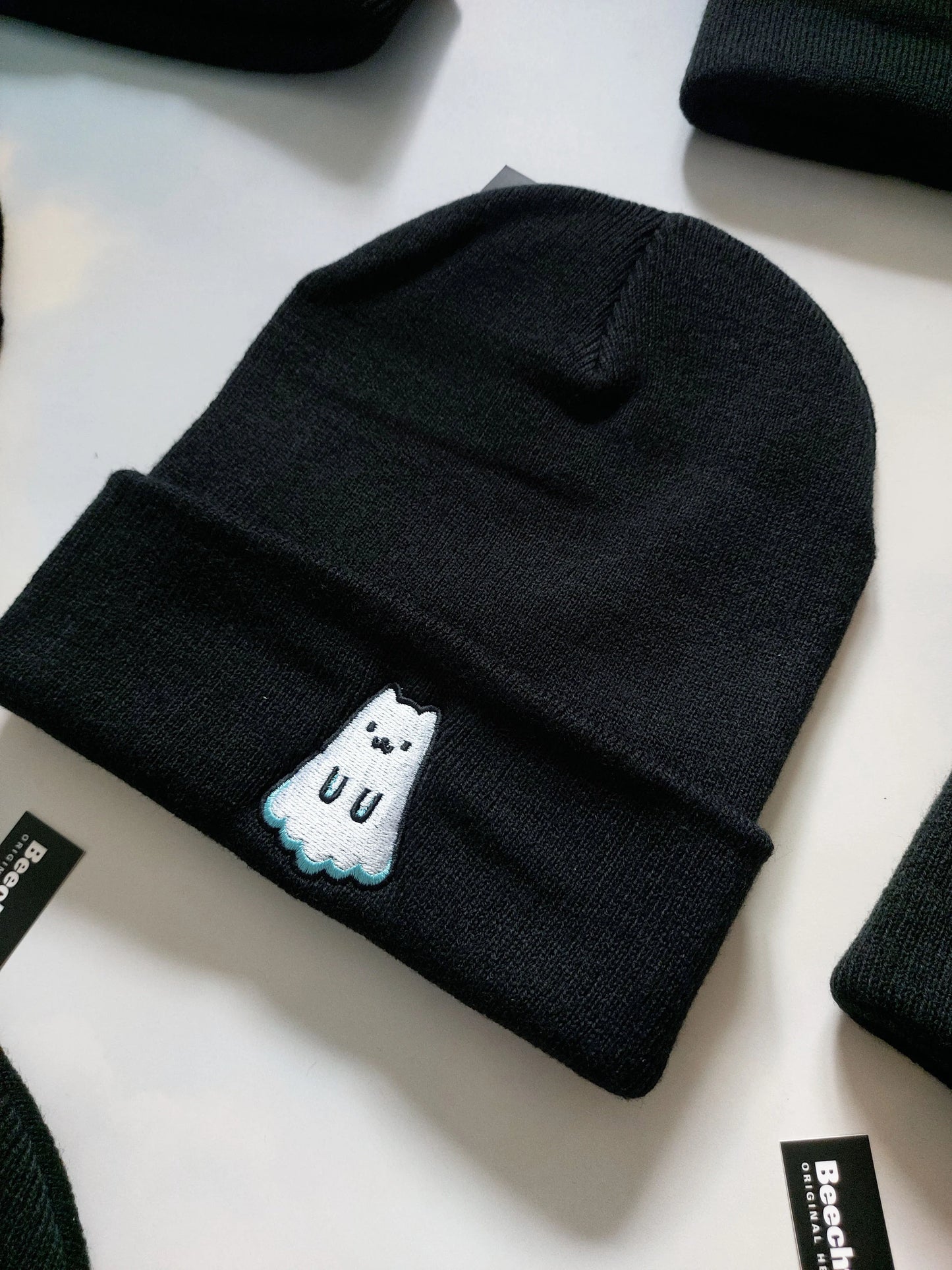 Ghost Cat Beanie - EmilsDoodles
