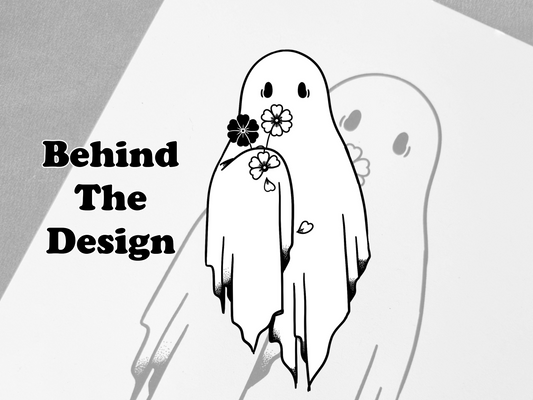 Behind The Design - Ghost and Flowers Print