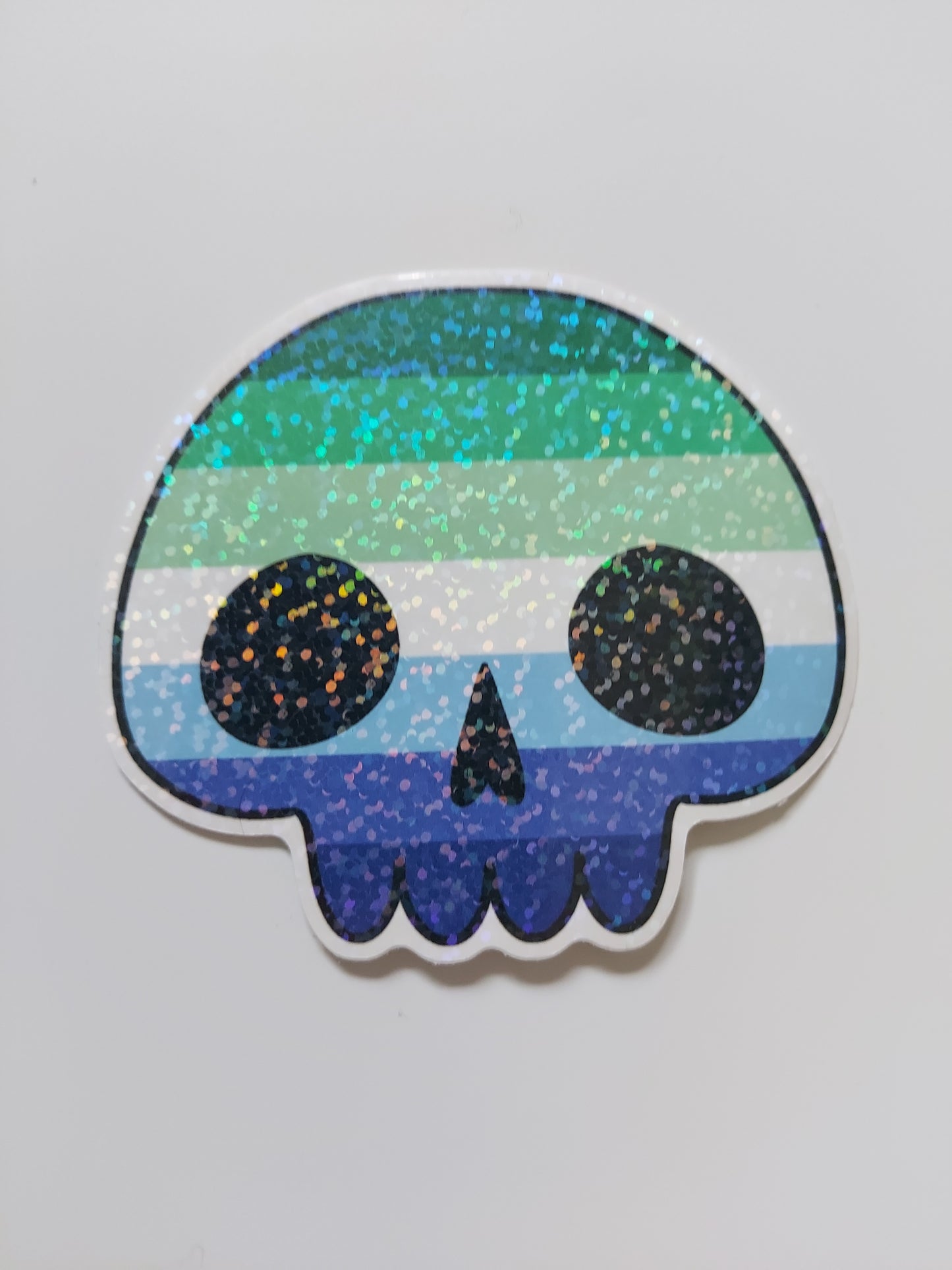 LGBT Pride Flag Skull Sticker