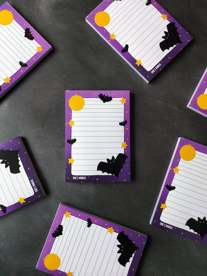 Bats Memo Pad