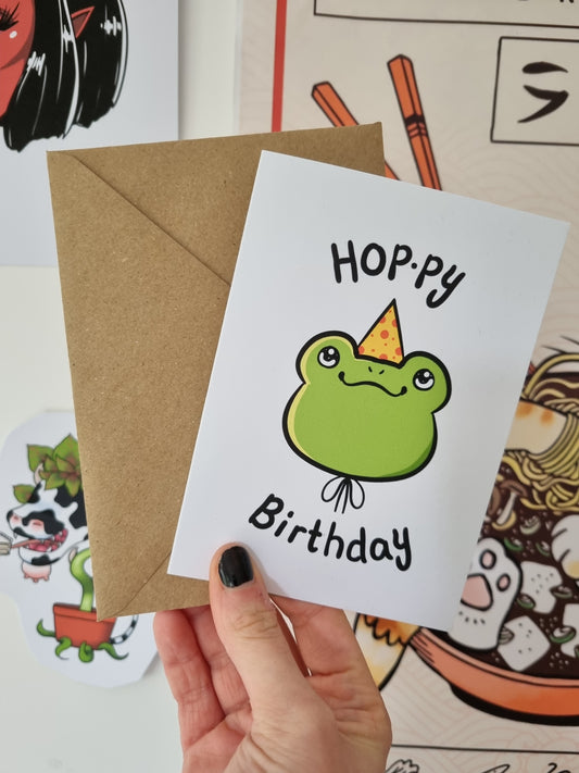 Hoppy Birthday Cute Birthday Card