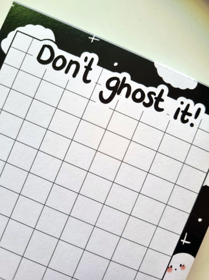 Don't Ghost It! Spooky Memo Pad