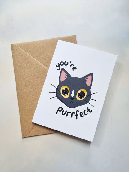 You're Purr-fect Greeting Card