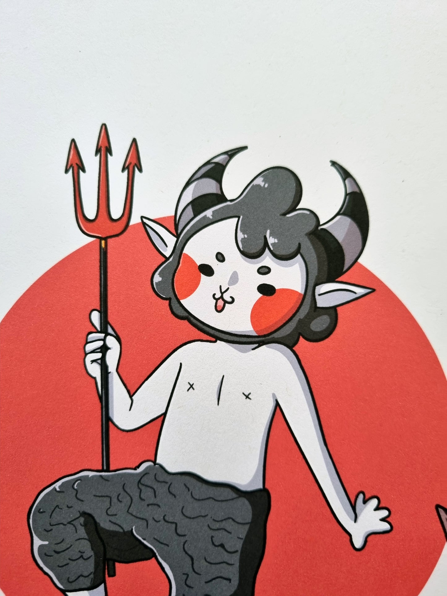 Cheeky Demon A4 Art Print