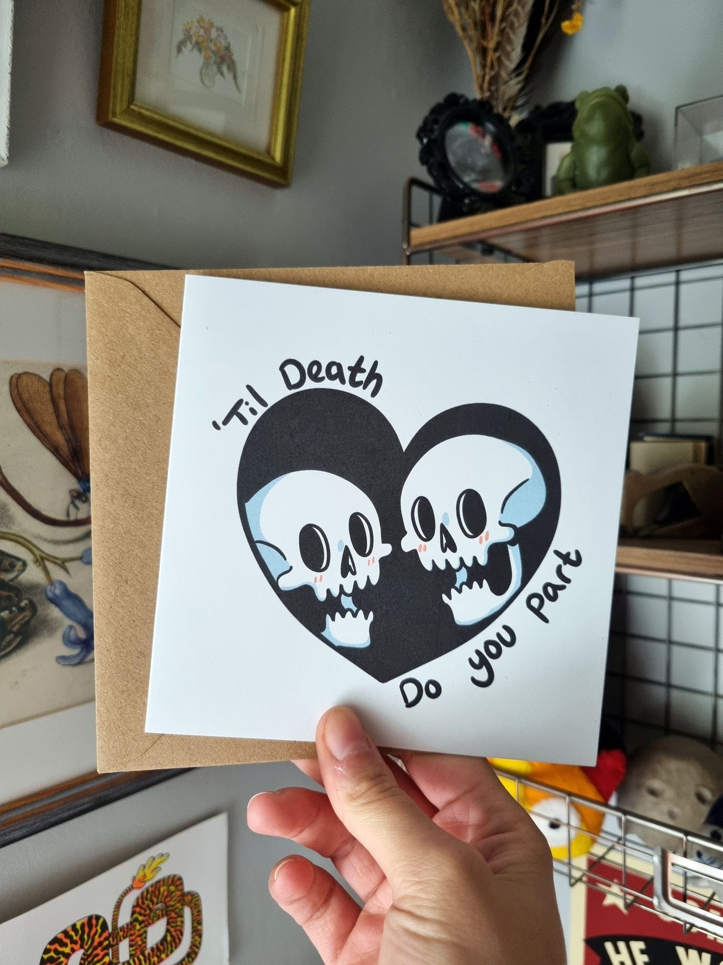 Til Death Do You Part | Goth Wedding Card