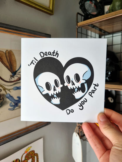 Til Death Do You Part | Goth Wedding Card