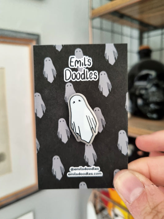 The Ghost Metal Pin | Spooky Ghost Pin