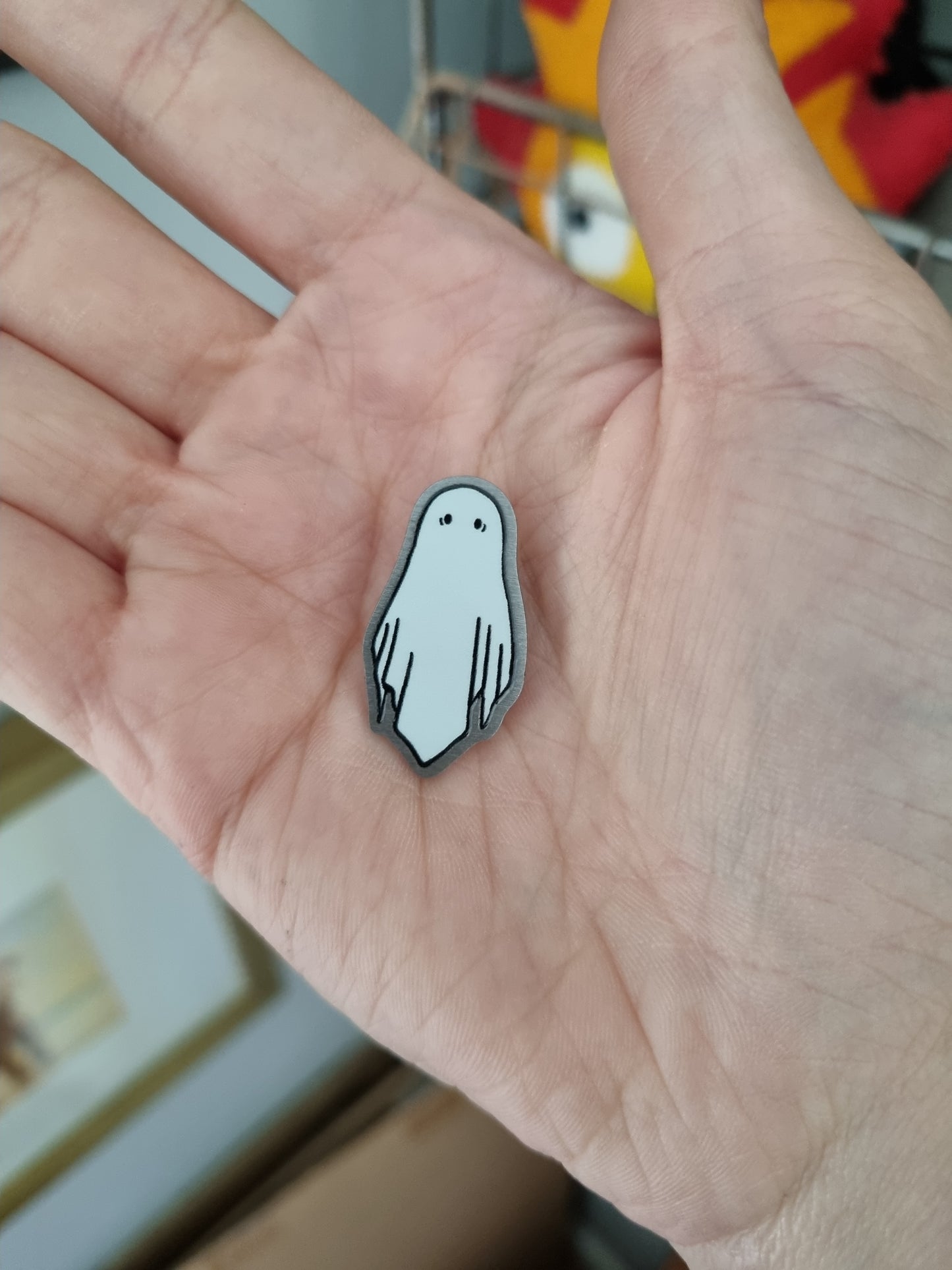 The Ghost Metal Pin | Spooky Ghost Pin