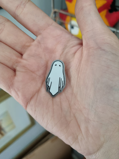 The Ghost Metal Pin | Spooky Ghost Pin