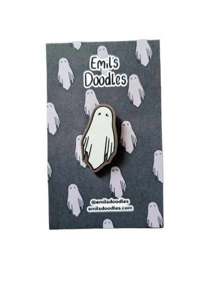 The Ghost Metal Pin | Spooky Ghost Pin