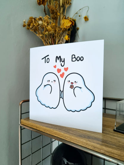 To My Boo Greeting Card - EmilsDoodles