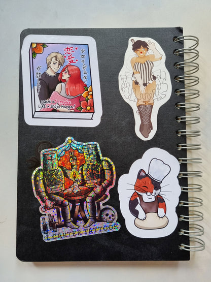 Baking Cat Glossy Sticker