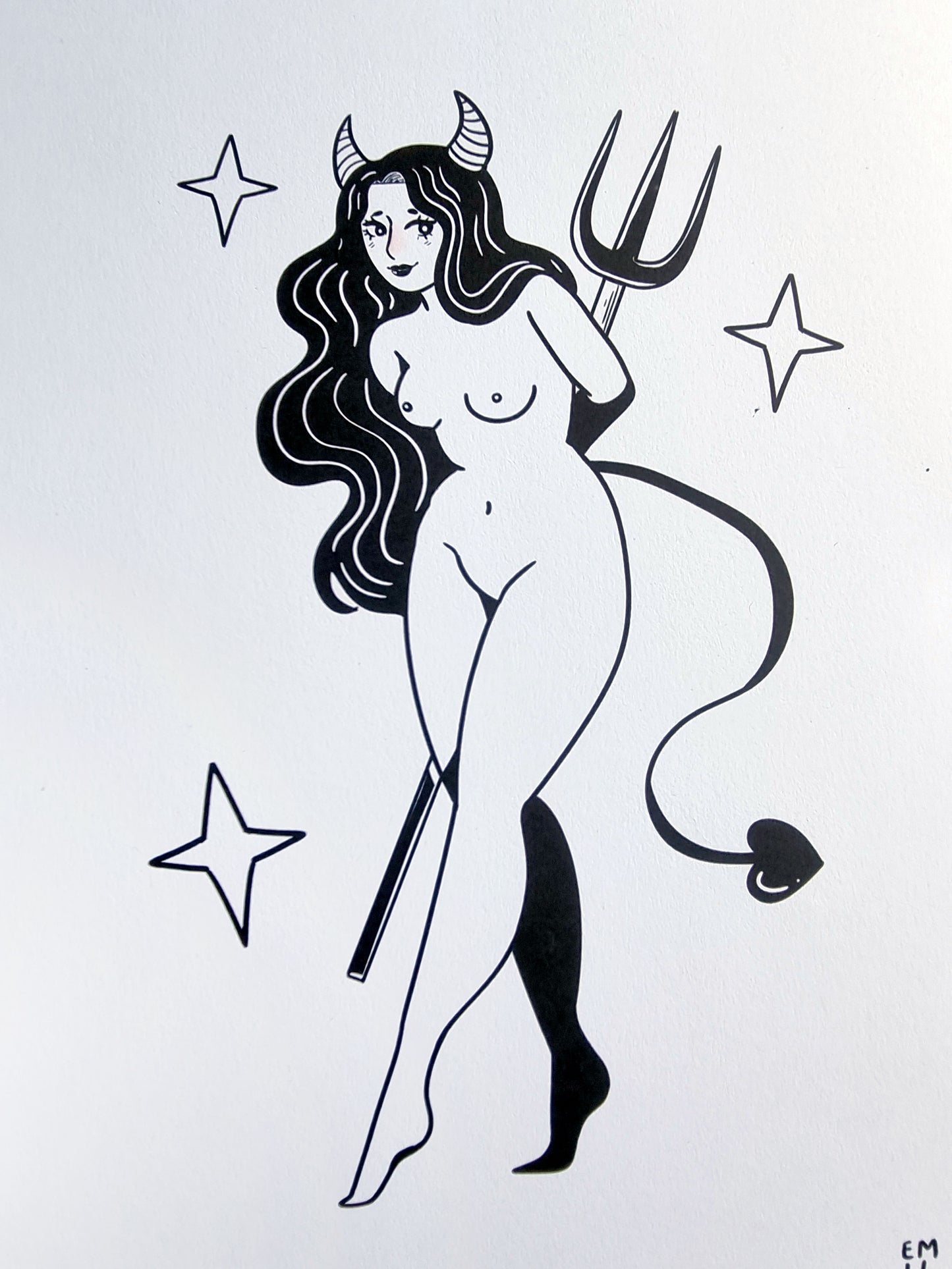 Devil In Disguise A4 Print