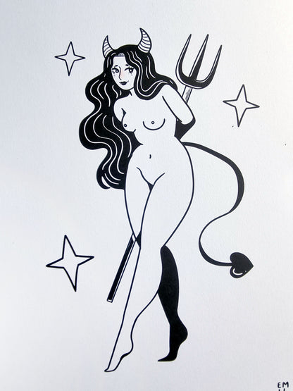Devil In Disguise A4 Print