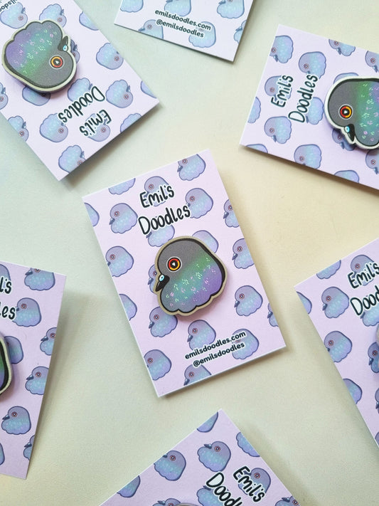 Pigeon Metal Pin