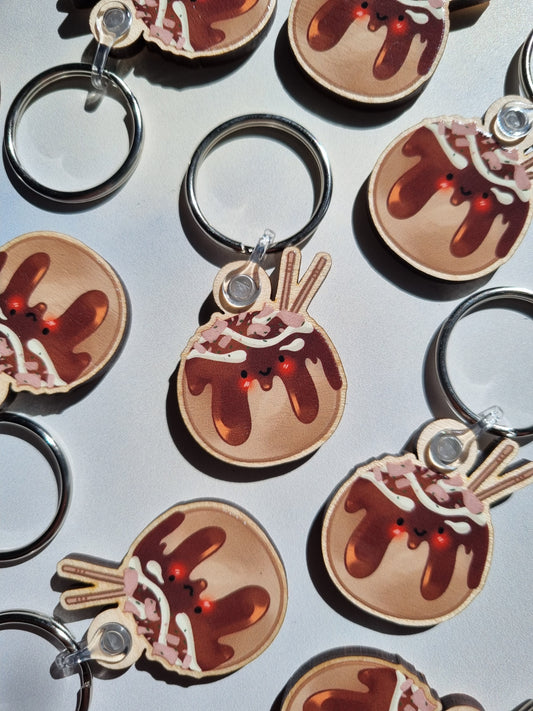 Takoyaki Keyring