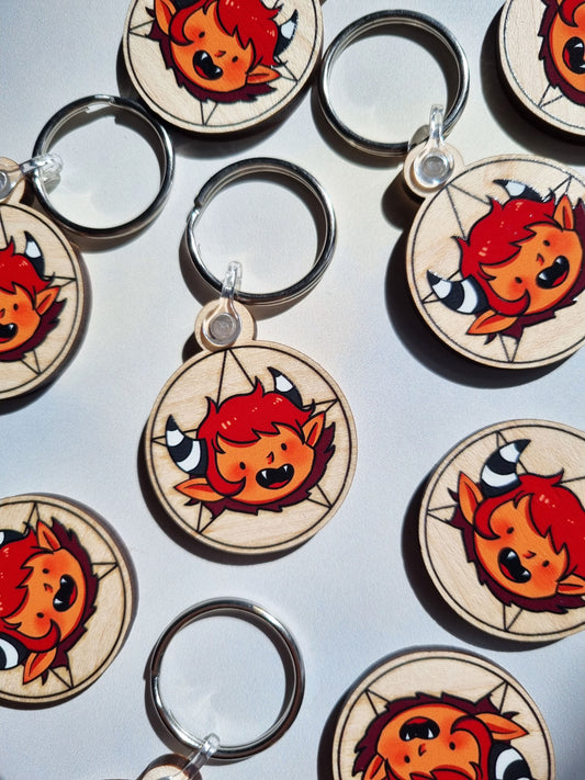 Cute Demon Keyring
