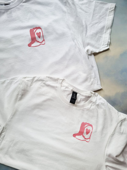 Pink Cowboy Boot T-shirt