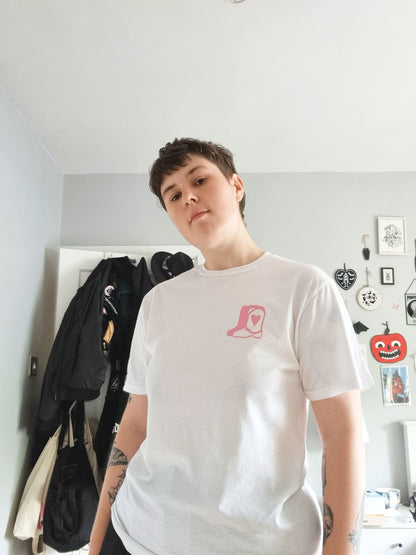 Pink Cowboy Boot T-shirt