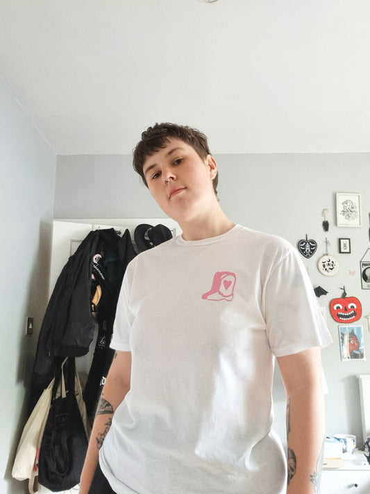 Pink Cowboy Boot T-shirt