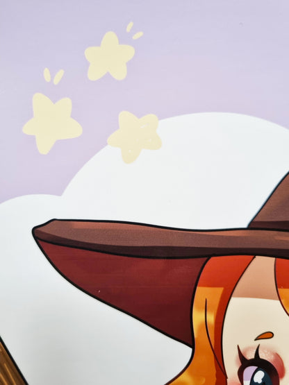 Pastel Witch A4 Poster