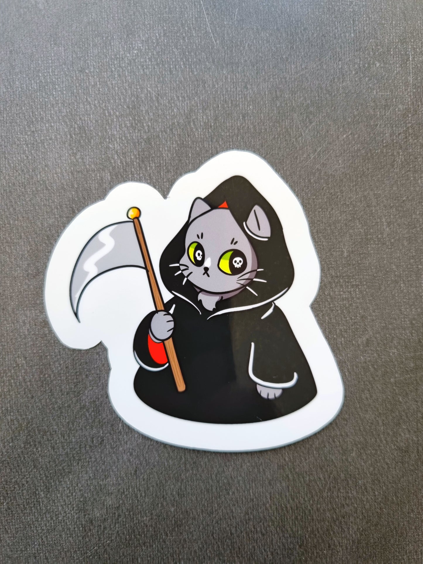 Reaper Cat Vinyl Sticker