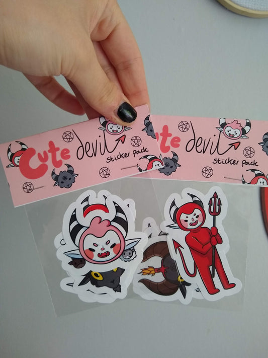 Cute Devil Sticker Pack