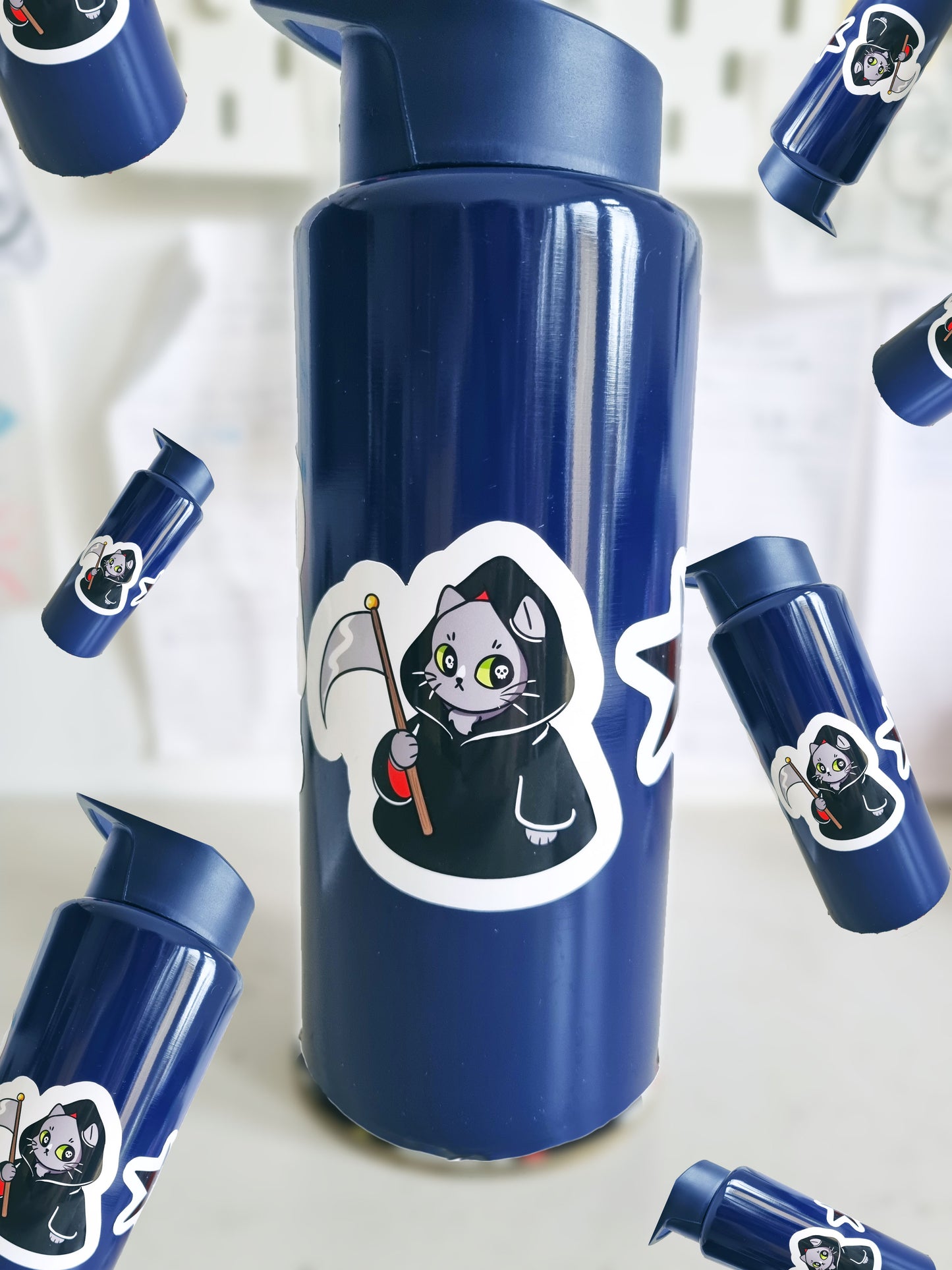 Reaper Cat Vinyl Sticker