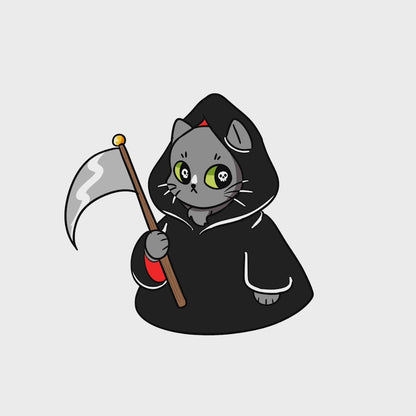Reaper Cat Vinyl Sticker
